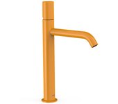 Tres 26130701tam study grifo monomando caño alto para lavabo color ámbar