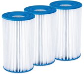 Pack 3 cartuchos para filtro de piscina 10,5 x 20,3