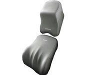 Juego de almohada para el cuello y soporte lumbar para el automóvil grey