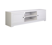 Mueble para televisión md-ottavia 2 puertas acabado blanco, 160cm(ancho) 46cm(altura) 39.