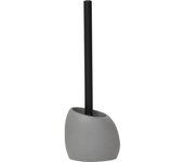 Tendance - escobilla de baño de poliresina con forma de guijarro vástago pp - gris