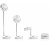 Ventilador recargable plegable 3 en 1 fandle innovagoods ø7,7'' 7200 mah