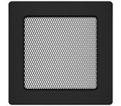 Rejilla de ventilación para chimenea negra - classic 17x17