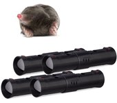 Relaxdays set de trampa topos ecológica, plástico, negro, 25-27 cm, 4 unidades