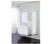 Composición de baño de dos puertas fabula line lacado blanco 90x47x h57cm
