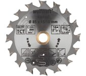 Wolfcraft 6340000 - 1 disco de sierra circular ct para sierras a batería ø85x15 mm