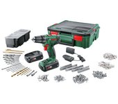 Taladro sin cable psr 1800 li-2 bosch + 2 baterías 1,5ah + caja del sistema + 241 accesorios - 06039a310s
