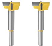 Fresa para carpintería de 32 mm, broca de carburo profesional, sierra de corona para hacer agujeros limpios y planos en madera.