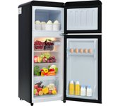 Nevera retro. frigorífico-congelador combinado, 105,5 cm de altura, con volumen de congelador 28 litros 116 kwh/año, -27°c ~13°c