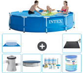 Paquete de piscina - intex - alrededor - 305x305x76 cm + accesorios a1675