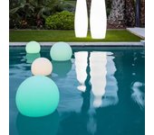 Flotador solar para piscina que cambia de color, 20 cm, con control remoto, para jardín, luz exterior, luz decorativa