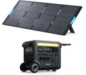 Kit de estación de energía profesional anker solix f2600 con panel solar de 400 w, 2560 wh, power station 3*ac de 2400 w