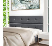 Cabecero cama tapizado tejido antimanchas moscú gris marengo 105*70