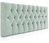 Cabecero copenhague tela cabecero de cama tapizado con capitoné para camas de 90 y 105 (115 x 57 cm) tela verde agua sueños zzz