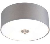 Plafón rústico gris 30 cm - drum