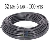 Tuberia polietileno 32mm | tuberia agricola 32mm 6 bar 100 metros | tuberia riego 32mm | manguera de riego 32 mm
