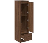 Aparador alto | aparador de comedor | armario de cocina roble marrón 29,5x34x119,5 cm madera ingeniería cfw90174