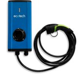 Cargador coche ecotech icon is22ck - 22kw, 32a. cable de 5m tipo 2. con llave de bloqueo. aluminio apto para interior y exterior.