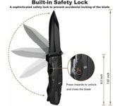 Navaja multifunción 5 en 1, navaja plegable con alicates multifunción de bolsillo con abrelatas, destornillador para actividades al aire libre, acampa