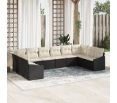 Conjunto de sofá de jardín vidaxl juego de 10