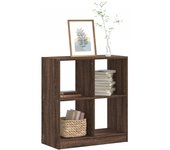 Librería roble marrón 68,5x32x75 cm madera contrachapada