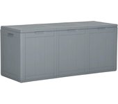 Cofre de almacenaje para muebles de jardín 270 litros ratán pp gris 02_0013022