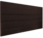 Cabecero tapizado gio | cabezal acolchado | tapizado en polipiel de alta gama | color chocolate | medida: 110x55x3cm (cama 105 cm)