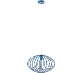 Lámpara colgante lindby maivi, azul, 40 cm, hierro, jaula, lámpara colgante, lámpara colgante, lámpara, lámpara de techo, lámpara de techo, lámpara