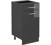 Vicco mueble bajo de cocina r-line, antracita alto brillo, 40 cm sin encimera
