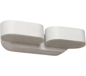 Aplique led 2x6w ip54 regulable - blanco neutro 4000k - 5500k / blanco - silumen