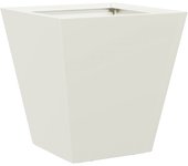 Jardinera hexagonal acero blanca 30x30x30 cm