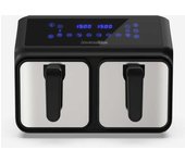 Freidora de aire air crispy 6008db universal blue 2200w 8l 2 cubetas negro/inox