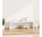 Estantería cocina apilable madera ingeniería blanca 60x15x16 cm