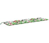 Cojín para banco de jardín tela multicolor 200x50x7 cm