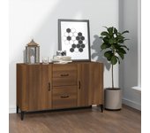 Aparador | aparador de comedor | armario de cocina de madera de ingeniería roble marrón 100x36x60 cm cfw46564