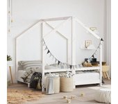 Maison exclusive - estructura de cama para niños madera de pino blanco 2x(70x140)