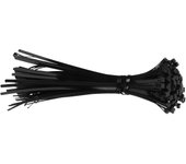 100 bridas para cables, cierres multiusos, cierres de nailon gruesos y finos, suministros de 8 x 4
