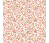 Papel pintado pared flor romántica estilo acuarela - elsie rosa fine decor - rollo de 10 m x 0,53 m