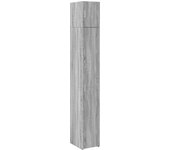 Armario estrecho madera ingeniería gris sonoma 30x42,5x225 cm
