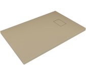 Plato de ducha 90x160x2,6 cm rectangular tortola efecto piedra mod. strong
