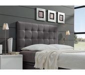 Cabecero cama canadá button tapizado polipiel primera calidad gris 105*70