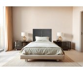 Cabecero tapizado zoe| cabezal acolchado | tapizado en teijdo alta gama acuaqulin antimanchas | color marengo | medida: 110x110x5cm (cama 105 cm)