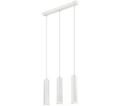 Lamkur franco bar lámpara de techo suspendida blanca, 3x e27