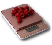 Taylor bilancia da cucina digitale in vetro, bilancia per alimenti elegante, compatta, ad alta precisione e con funzione tara, rosa dorato, portata ma