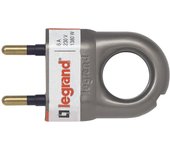 Enchufe eléctrico macho 2 polos, 6 a, legrand