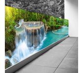 Pantalla de privacidad para balcón - 110x412 cm - cascadas