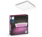 Philips hue white and color ambiance surimu, plafoniera smart quadrata, luce bianca o colorata, dimmerabile, 25w, bianco