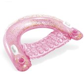 Colchoneta silla hinchable purpurina intex