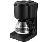 Cafetera con termo, cafetera de filtro con jarra de cristal y antigoteo, cafetera automática para 5-6 tazas, café de filtro, filtro extraíble