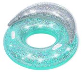 Bestway rueda hinchable con asas y respaldo purpurina d117 cm playa y piscina 43509